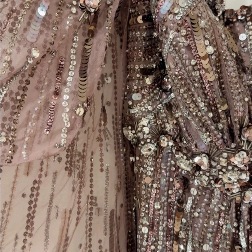 Jenny Packham Glittering Mauve Gown - Picture 2 of 10
